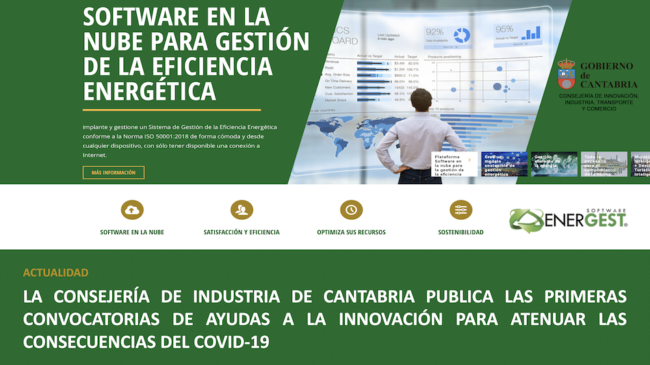 industria, cantabria, ayudas, covid19, eficiencia energestica, sostenibilidad, ods, plataforma software, energest